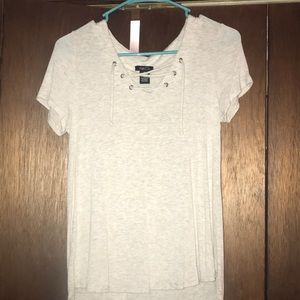Lace up T-shirt
